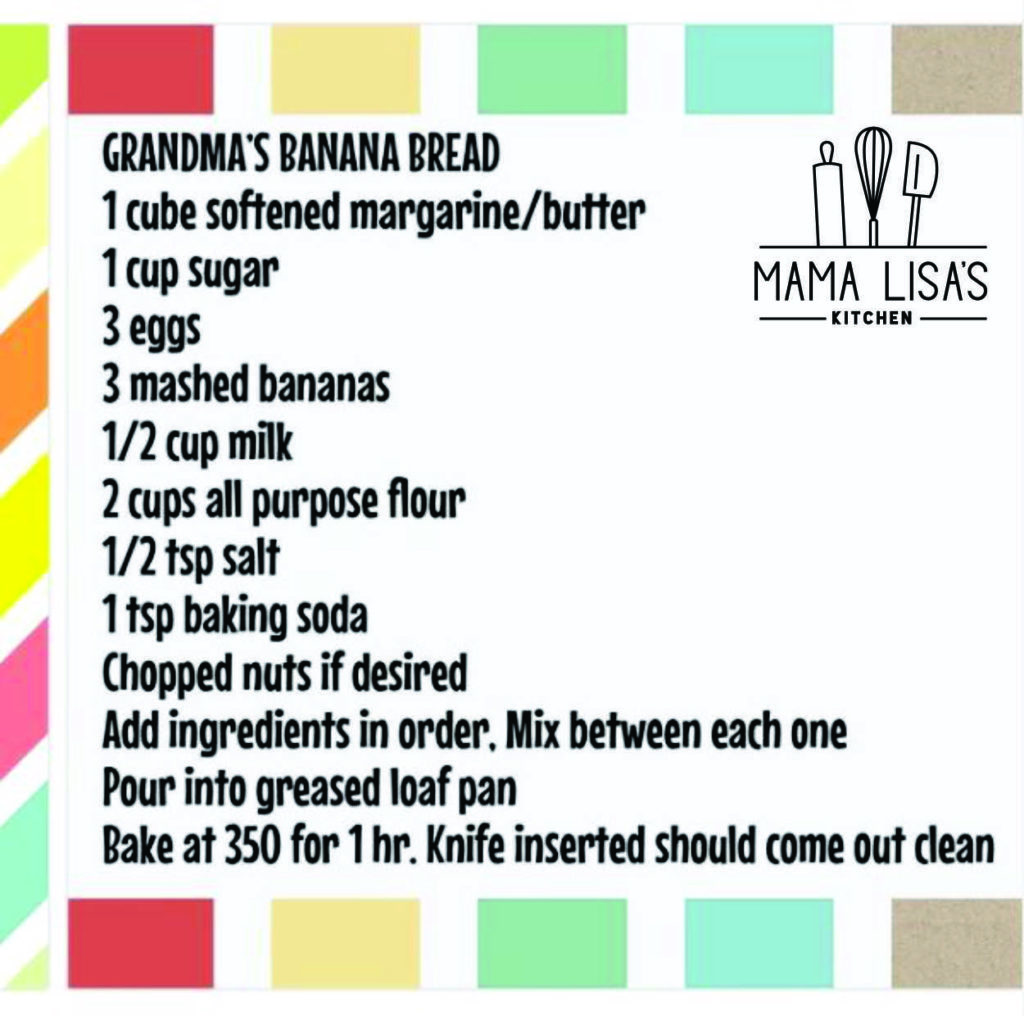 easy recipe that kids can make for Banana Bread