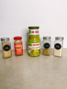 spice bottles for taquitos